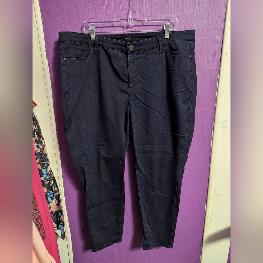 💜 Talbots Dark Wash Jeggings 2X 20